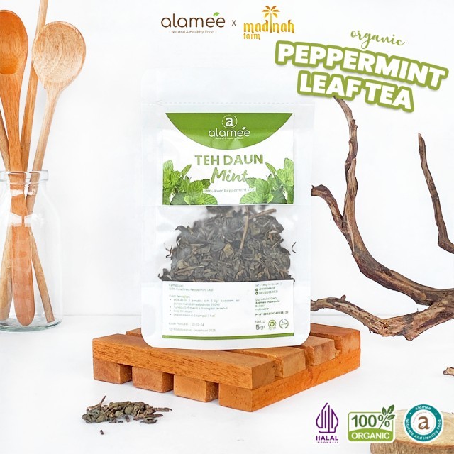 

ALAMEE Peppermint Tea Teh Daun Mint Organik Pappermint Papermint Kering Dried 5gr madinah