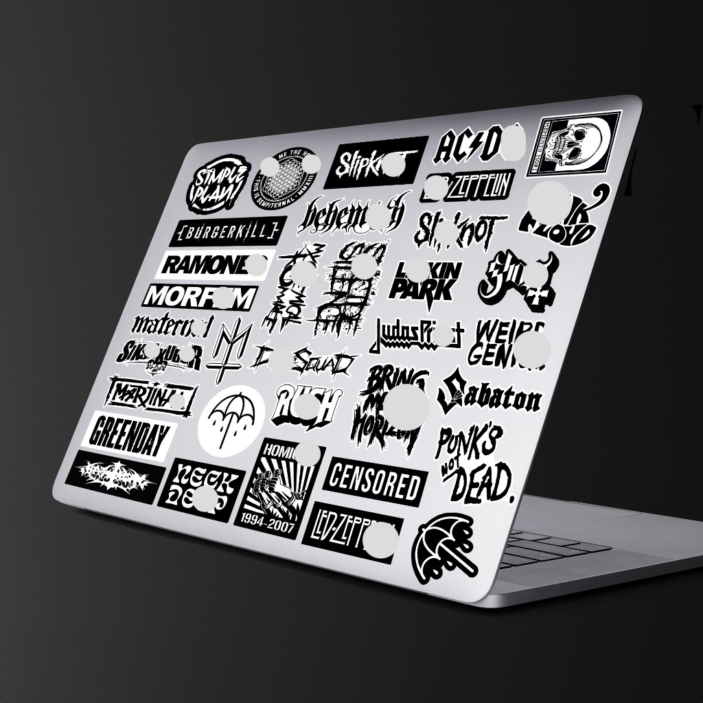 

Stiker BAND BLACK N WHITE Series | ANTI LUNTUR GARANSI DANA KEMBALI | stiker aesthetic hp laptop