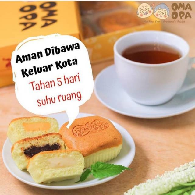 

Mini Ogura Cake Jepang Oma Opa isi 9