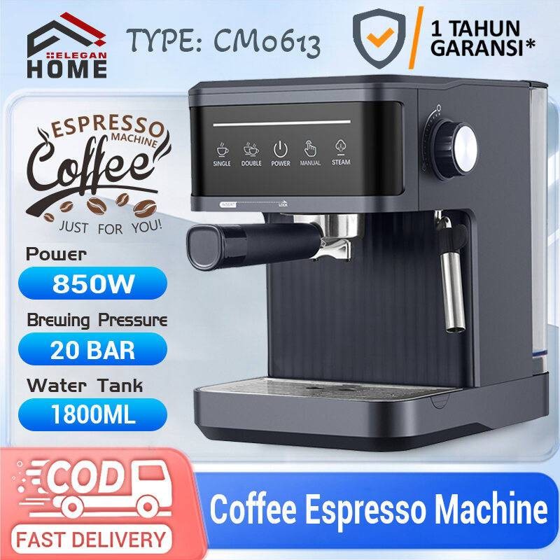Elegan Home Espresso Machine, Mesin Kopi Espresso Mini, Espresso Otomatis Murah Alat Bikin Kopi Ala 