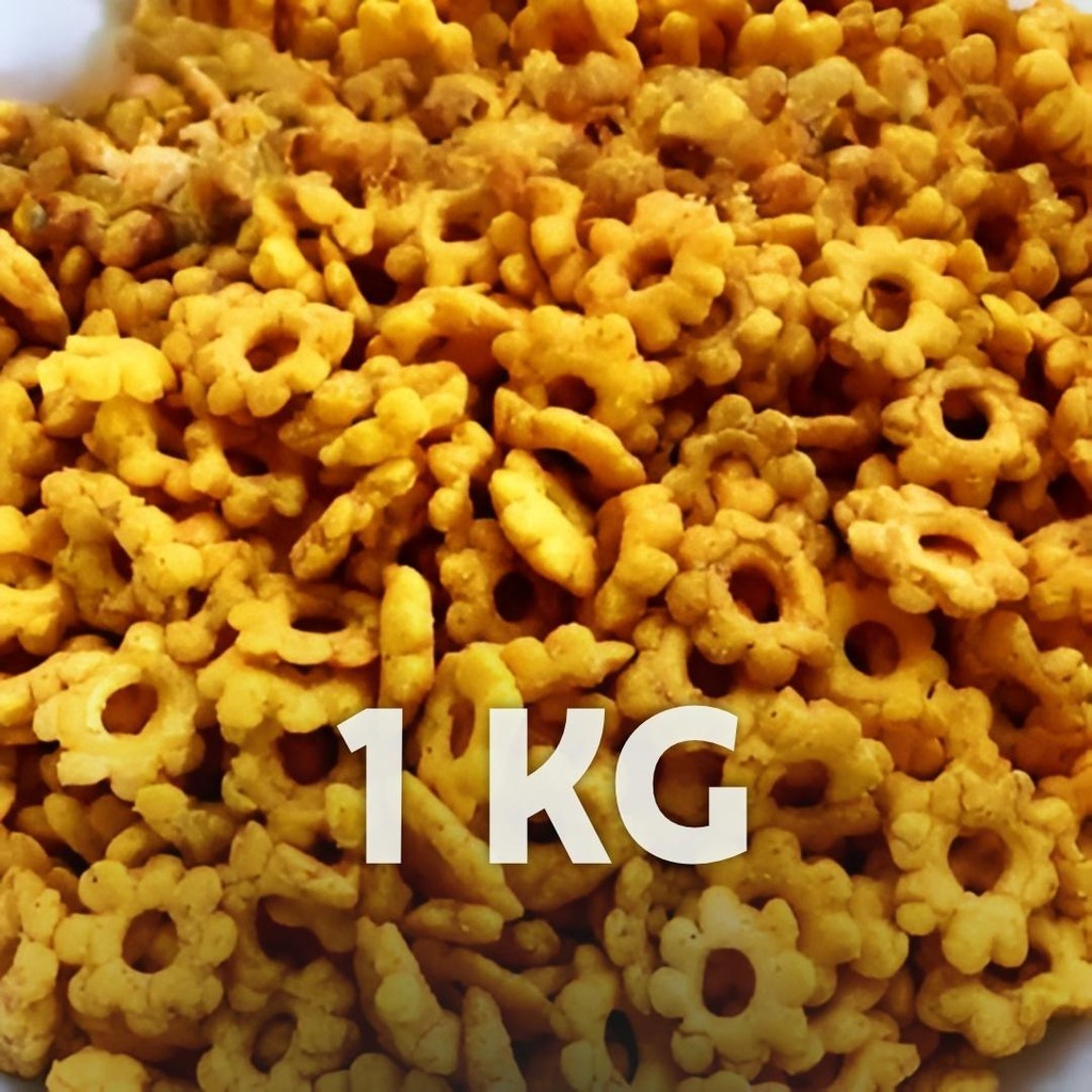 

[ 1KG/500GR/250GR ] Kembang Sakura Ribut Super Gurih & Renyah / Kembang Ribut / Snack Kiloan Murah Camilan Toples Food Cemilan Makaroni Pedas