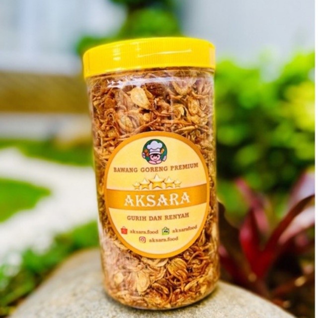 

Bawang Goreng Asli Premium AKSARA A++ | Murni Tanpa Tepung, Original Gurih dan Renyah