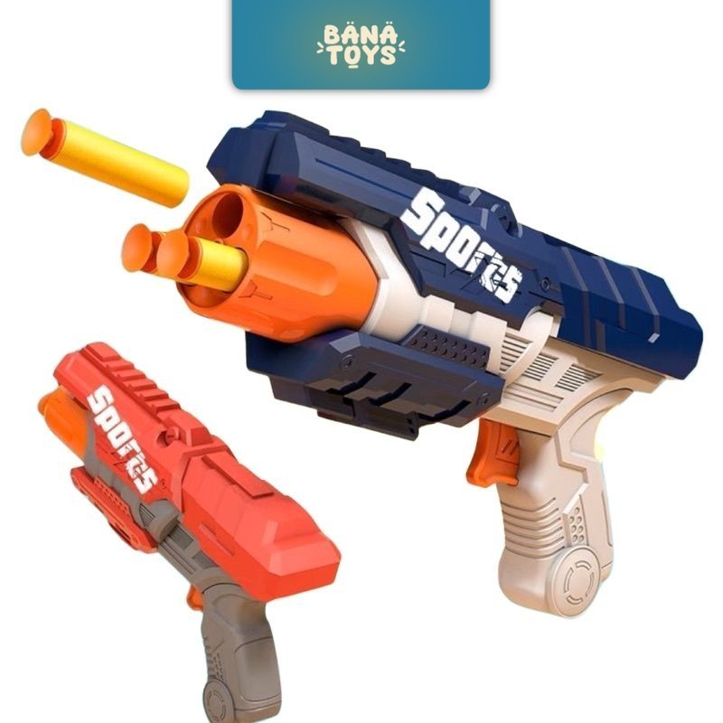 ( Bisa Cod ) Mainan Tembak Tembakan Peluru Busa // Mainan Pistol Peluru Busa Cop Soft Gun Bullet Mur