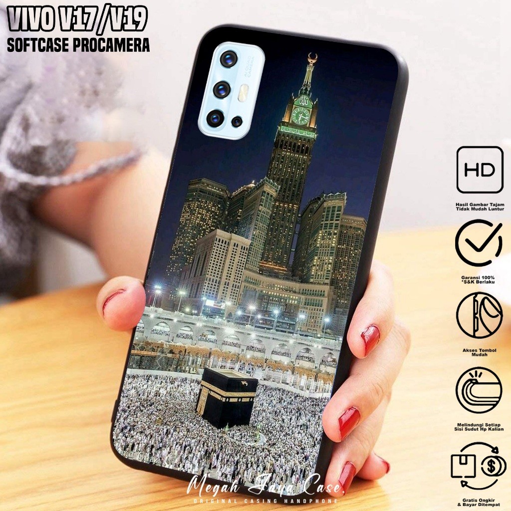 Softcase Hp VIVO V17 / VIVO V19 - Case Hp VIVO V19 / VIVO V17 Motif ISLMC - Softcase Pro Camera - Si