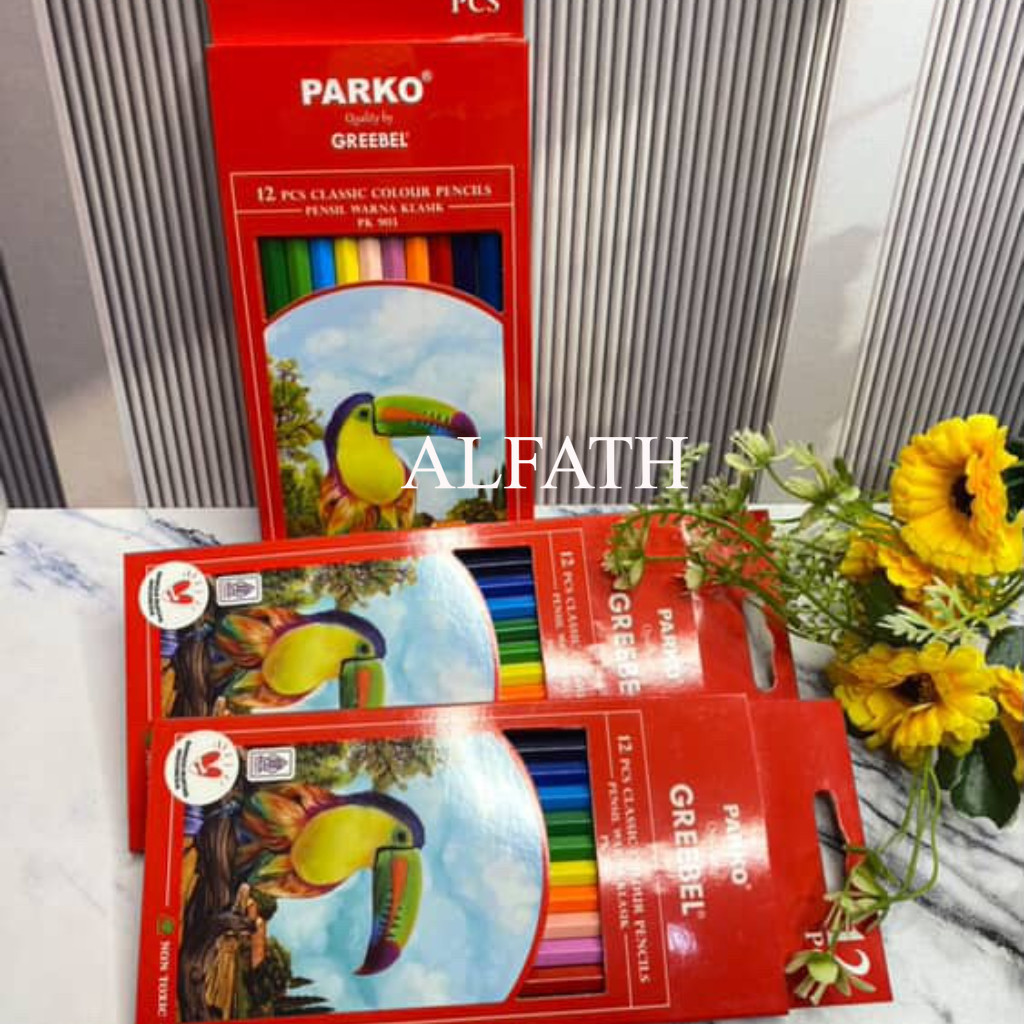 

Pensil Warna 12 Warna PARKO/ Classic Color Pencil 12 Warna (903E) / Alat Mewarnai Menggambar / Pensil Warna Panjang