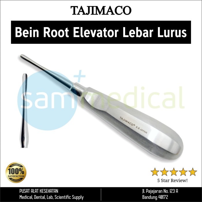 Tajimaco Bein Roots Elevator Lebar Lurus - Alat Cabut Gigi
