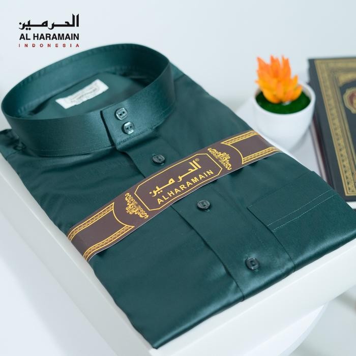 AL Haramain Jubah / Gamis Pria Dewasa Viet | ijo I Hijau Botol tk - Hijau Botol, 50/20