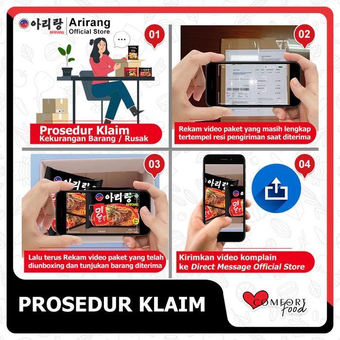 

Mumpung Murah 5 Pcs Arirang Mie Instan Kuah Rasa Bone Marrow 130g - sumsum noodle