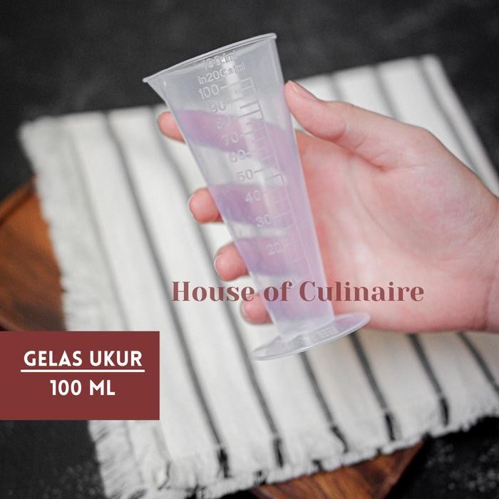 Promo Gelas Ukur 100 ml Jigger Plastik 100 ml Measuring Cup Beaker 100 ml terlaris