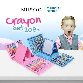 

TERLARIS! MIISOO SET Crayon 208 PCS Set Pensil Warna Pastel Pensil Minyak warna untuk Melukis dan mewarnai - Crayon Blue 150pcs
