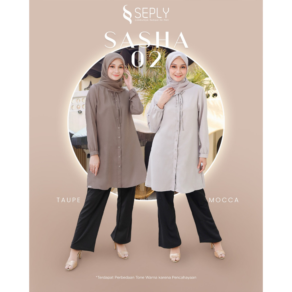 SEPLY Baju Tunic Daily Sasha 02 Tunik Atasan Muslim Premium ORIGINAL