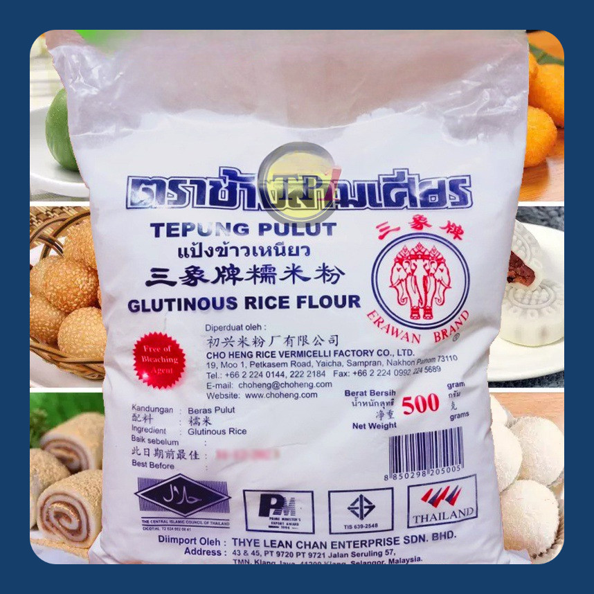 

Tepung Pulut / Tepung Ketan Thailand / Glutinous Rice Flour 500 gr
