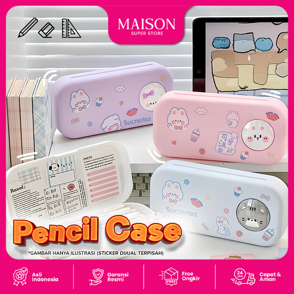 

Goto Theo Pencil Case Tempat Pensil Anak Perempuan Aesthetic
