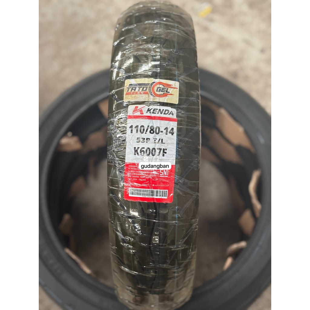 Diskon ( Tato Gel ) K6007 Ring 14  110 / 80 14 Kenda Original Ban Motor Aerox Matic Tubeless Free