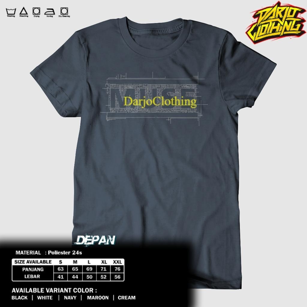 Kaos DarjoClothing -  KAOS BAND - KAOS MUSE - BAJU MUSE DARKGREY- KAOS BAND MUSE