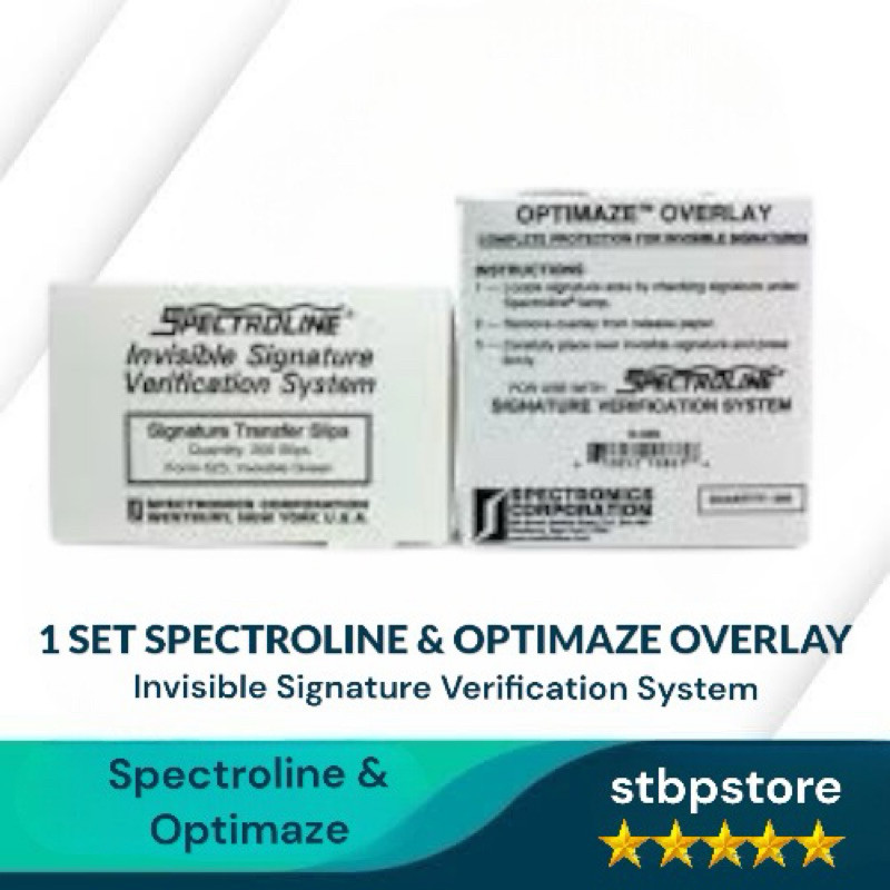 

1 set spectroline & overlay signature / Spectroline dan Overlay Signature 1 Set