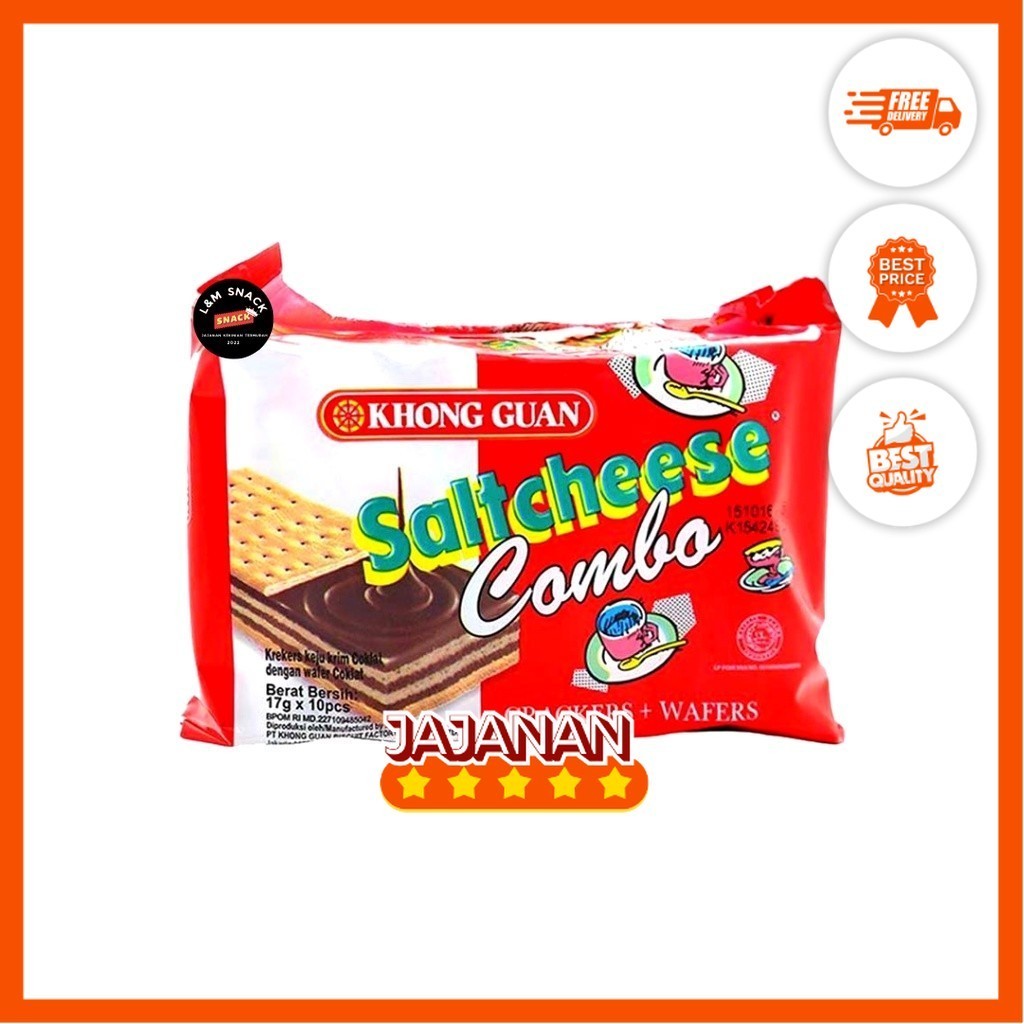 

Saltcheese Combo Biskuit Coklat Khong Guan Isi 10 pcs @20gr | Jajanan Snack Grosir Termurah