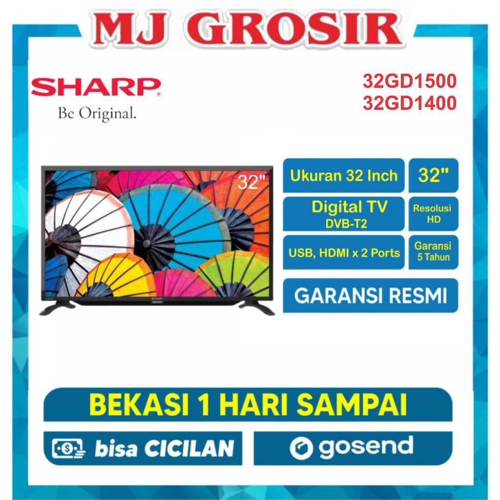 LED TV SHARP 32" 32GD1500 / 32GD1400 32 INCH USB HDMI DIGITAL TV