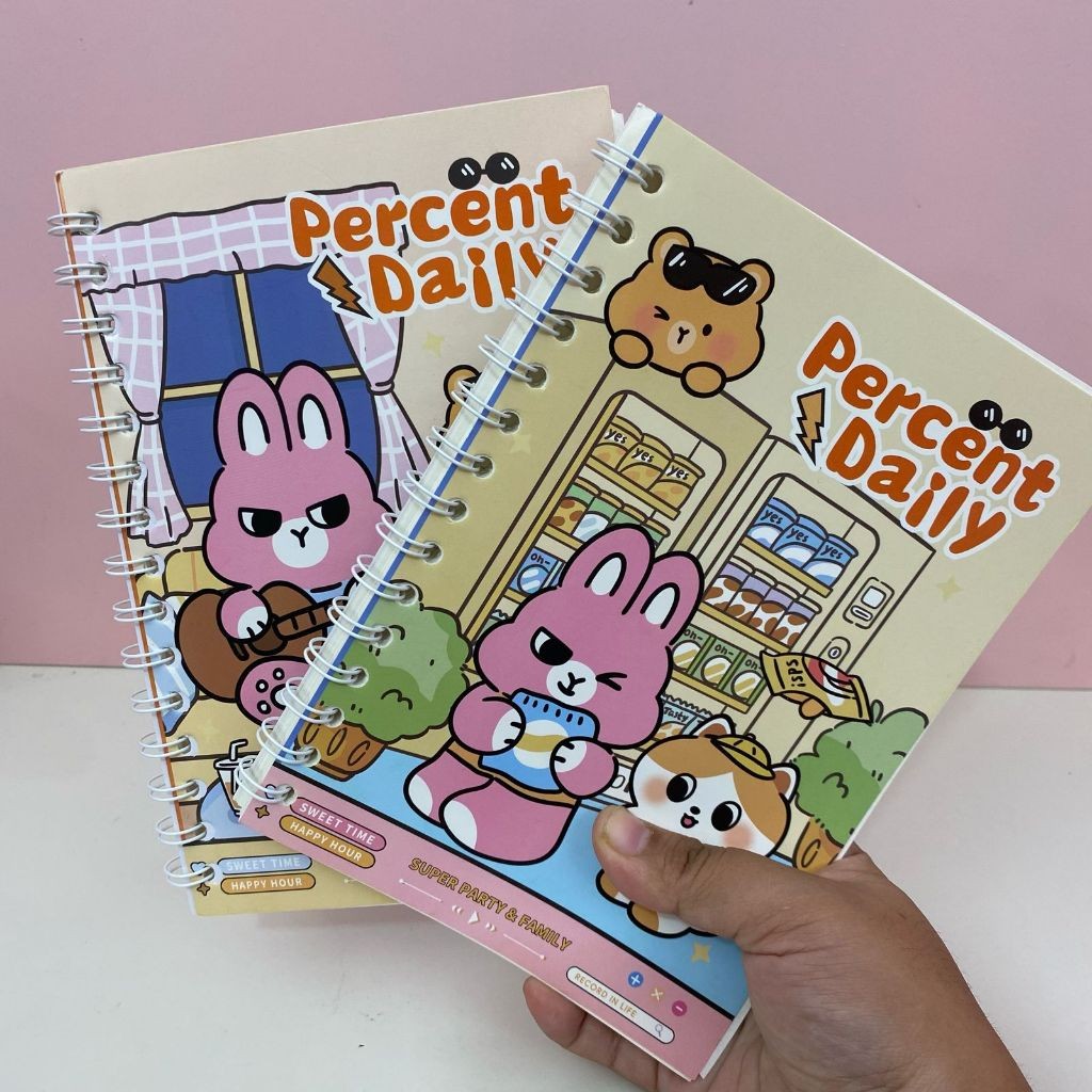 

HYPE N FANCY BOOK Notebook A5 / Buku Tulis Sekolah isi 60 lembar BUKU SPIRAL A5 PERCENT DAILY BK-1871 JURNAL FANCY TERMURAH READY GROSIR / COD