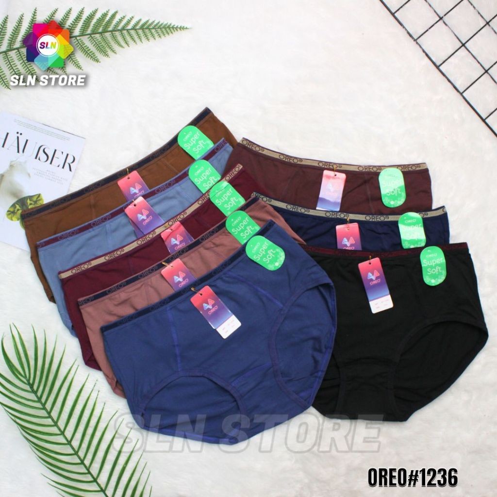 ( 6 PCS) CELANA DALAM PEREMPUAN SUPER SOFT OREO CD WANITA SOREX BAHAN KATUN PREMIUM