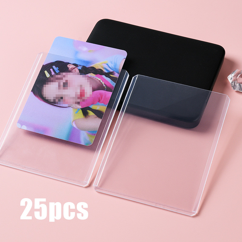 25pcs Toploader Card Pokemon Plastik Pokemon Pelindung Kartu Pokemon Idol Kartu Protektor 
