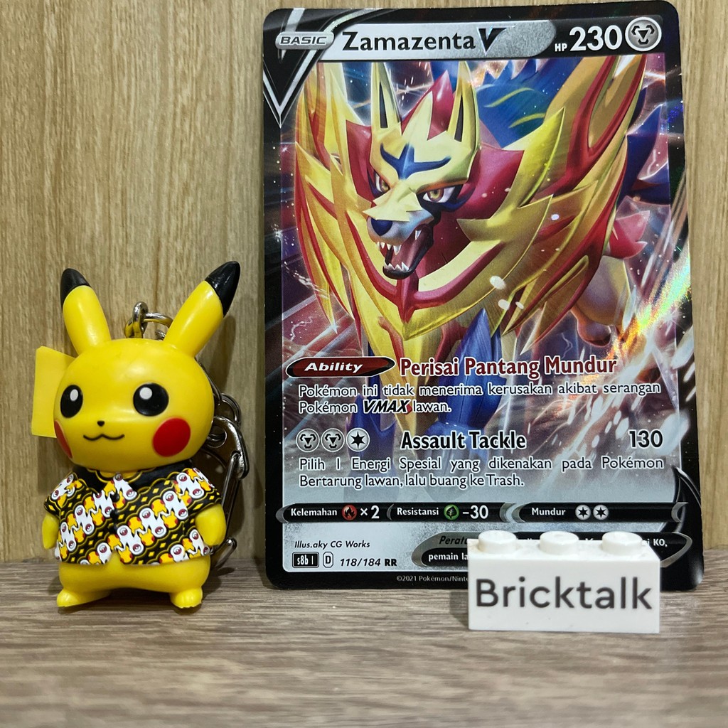 Zamazenta V RR s8b 118/184 Kartu Pokemon TCG