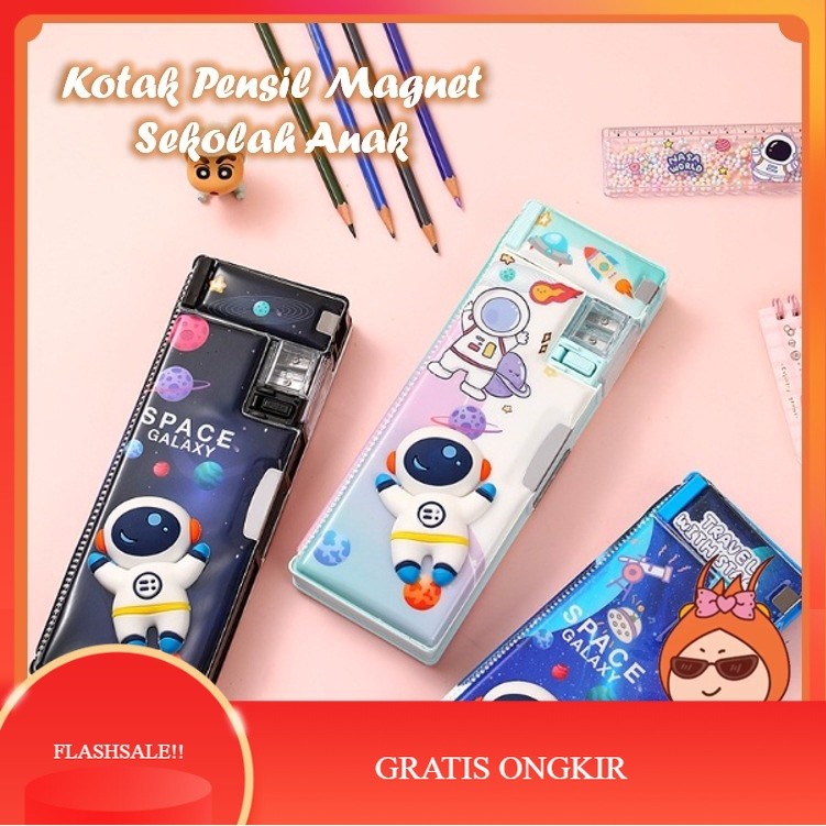 

COD Reseller Welcome - S5945 Kotak Pensil Case Magnet Untuk Anak Tk & Sd / Kotak Pensil Anak Lengkap Dengan Peruncing / Tempat Pensil Karakter