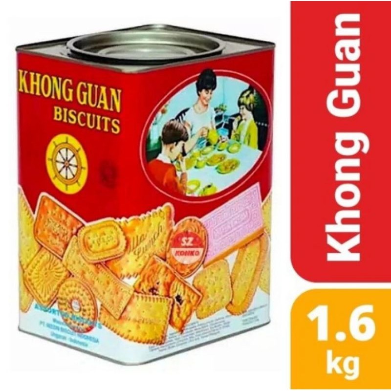 

Khong guan biscuit red segi assorted 1600 gram