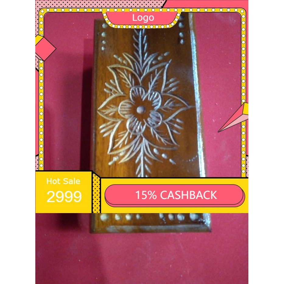 kotak pusaka termurah dari kayu jati ukir bunga sepatu termurah finishingan bk Keris sengkelat majap