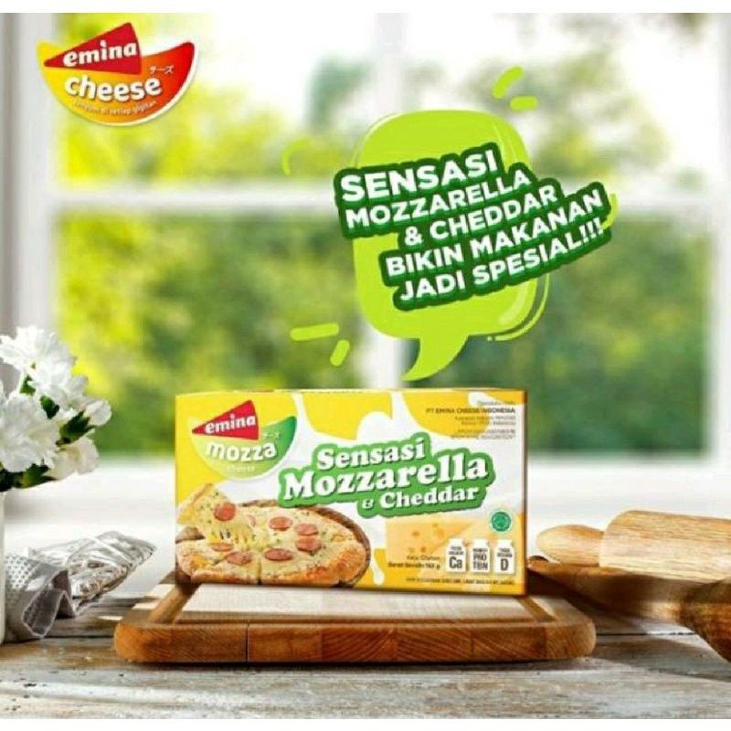 

Keju EMINA chese Mozarella dan chedar 160 gram - ARM