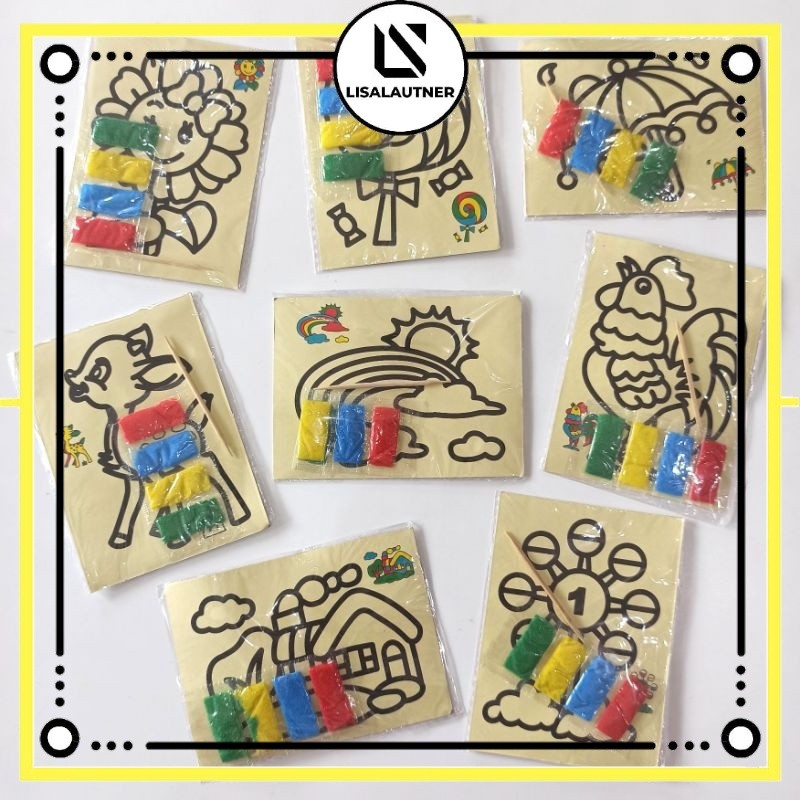 lukisan pasir anak / mainan menggambar pasir anak