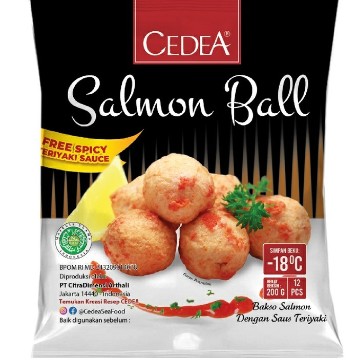 

Bakso Ikan Rasa Salmon Cedea Bola Salmon 200 Gram
