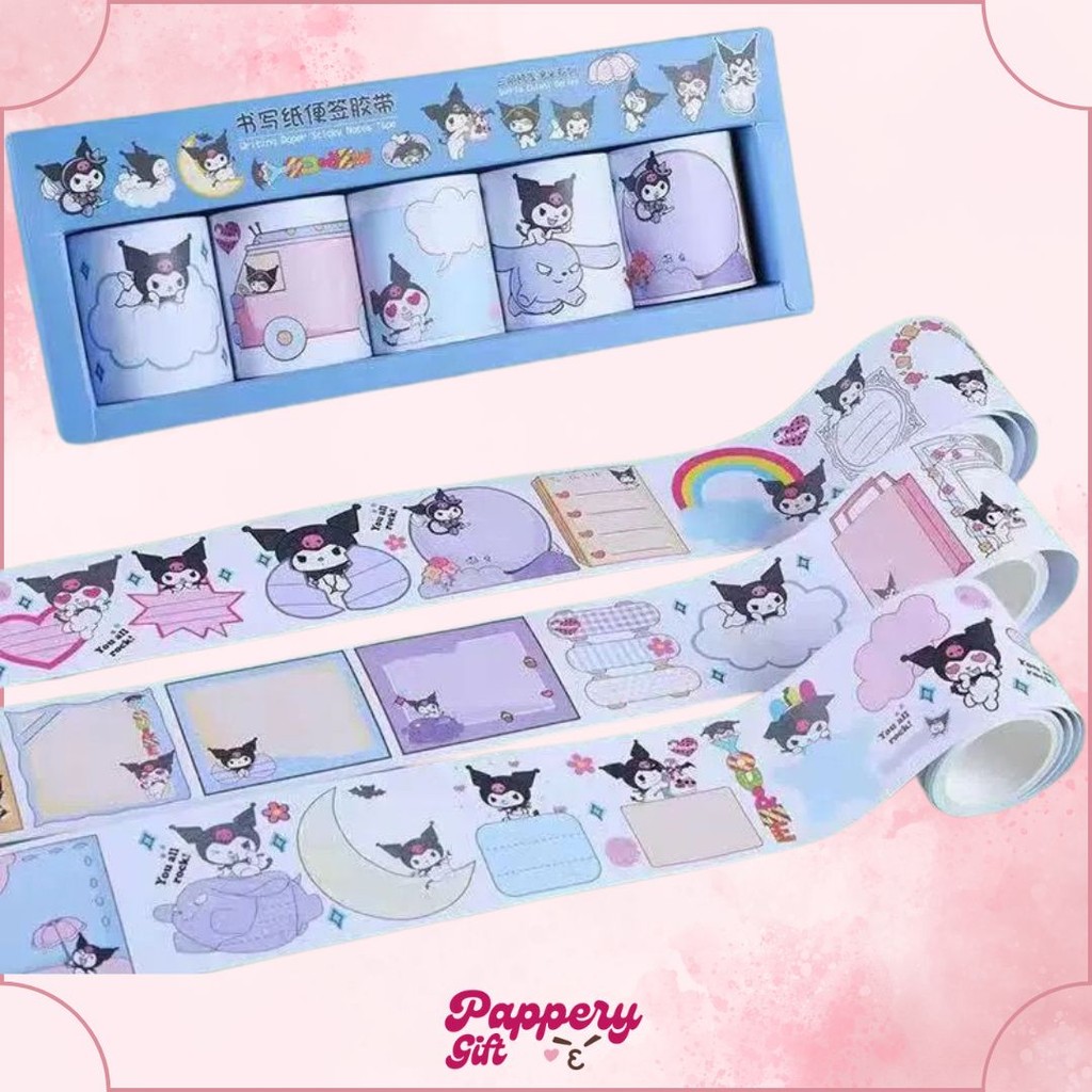 

Sticky Note Unik Gulung Motif Karakter Lucu / Kertas Memo Roll per 1 Roll- SE0293