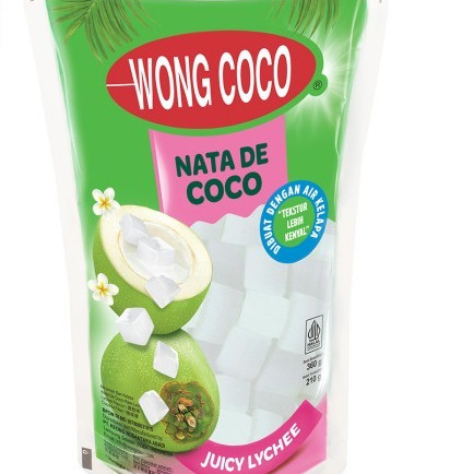 

Toping Minuman Wong Coco Nata De Coco Juicy Lychee Pouch 360 Gr