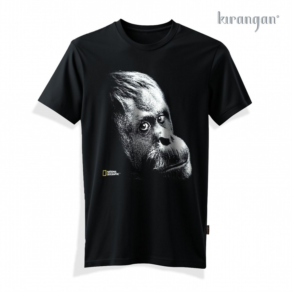 Kaos Kirangan Hewan Orang Utan Katun Premium