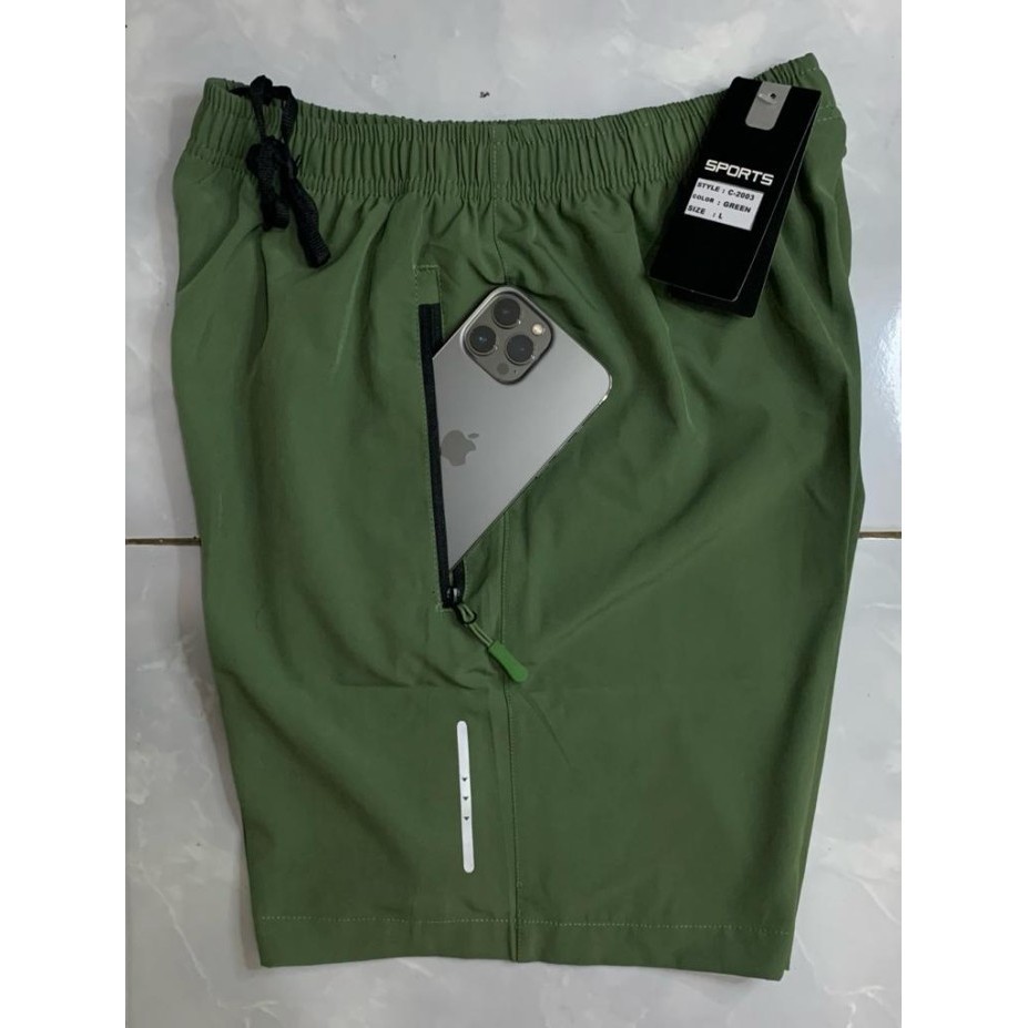 Celana Pendek Pria / Celana Pendek Parasut / Celana Olahraga Bersepeda Lari / Fitnes / Gym