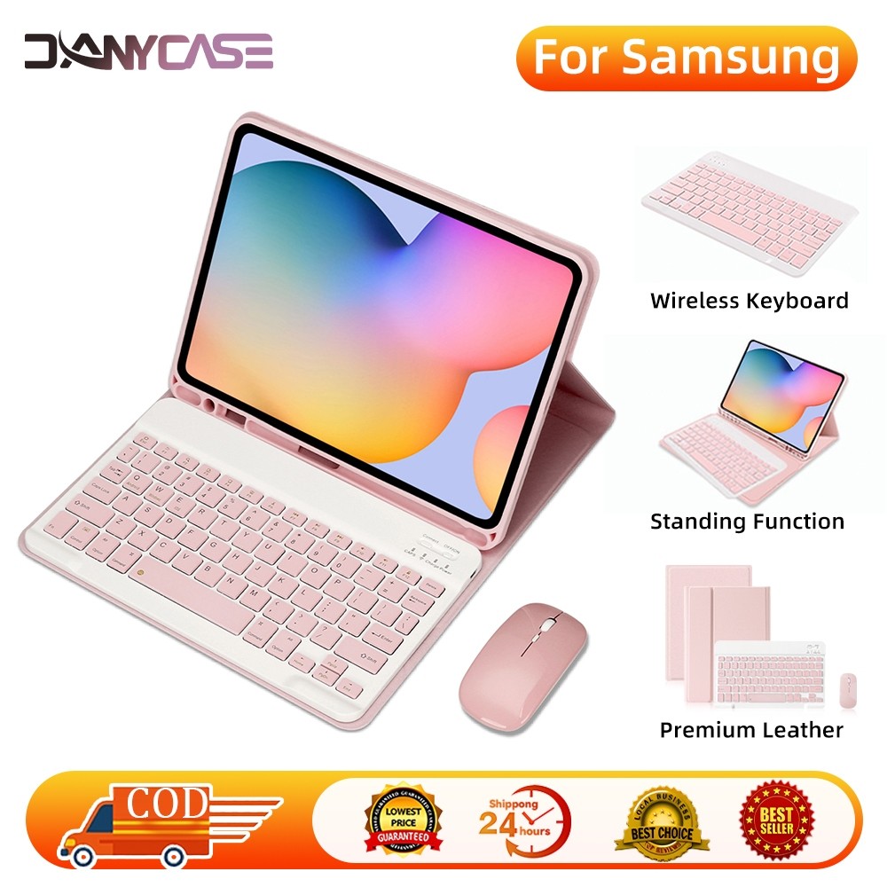 DanyCase Samsung Case Set Tablet Cover with Keyboard Mouse for Samsung Galaxy Tab A9 Plus Case Samsu