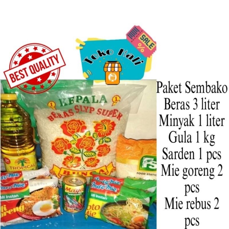 

Paket Sembako Lengkap Beras Cap Bunga 3L