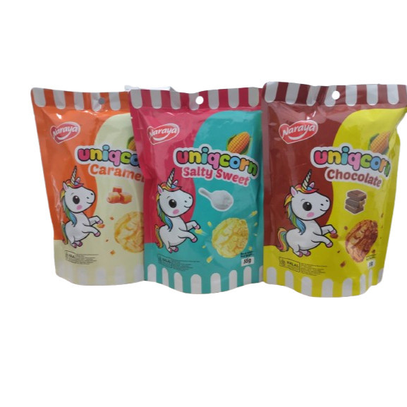 

INTERFOOD Naraya Uniqcorn Chocolate Caramel Sweet Salty 55gr | Popcorn