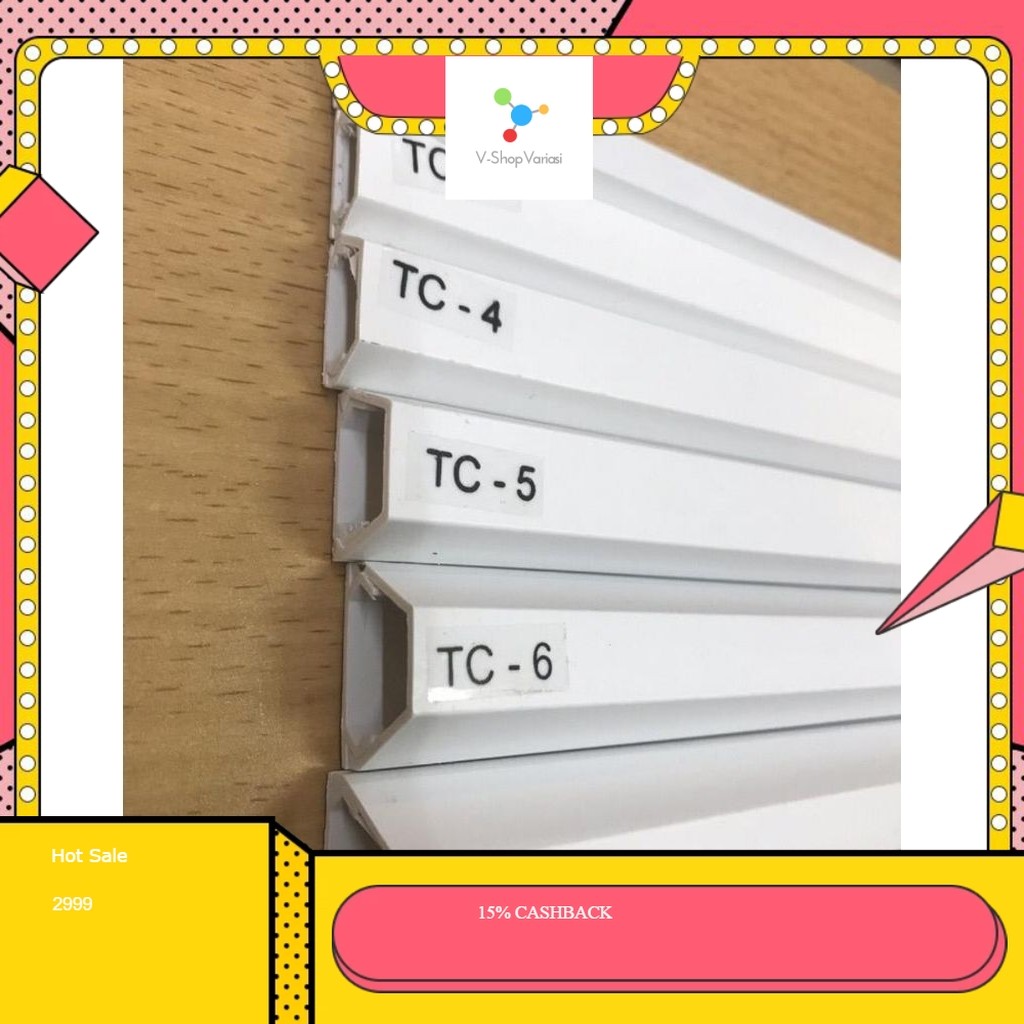 Kabel Protector TC / Kabel Duct TC / Pelindung Kabel TC (6 Ukuran)