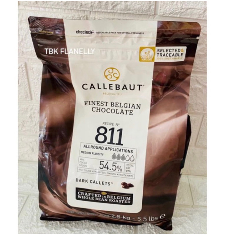 

Callebaut finest Belgian chocolate Dark 811 (Repack 500gr)