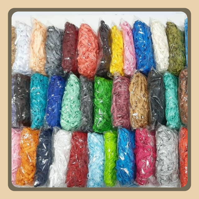 Lisban / bisban , pita isi untuk list baju tidur piyama , dengan warna yg lengkap dan kualitas bgs