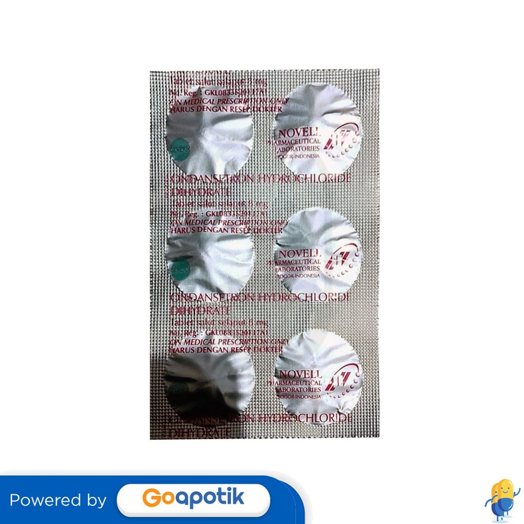 Ondansetron Novell 8 Mg Strip 6 Tablet