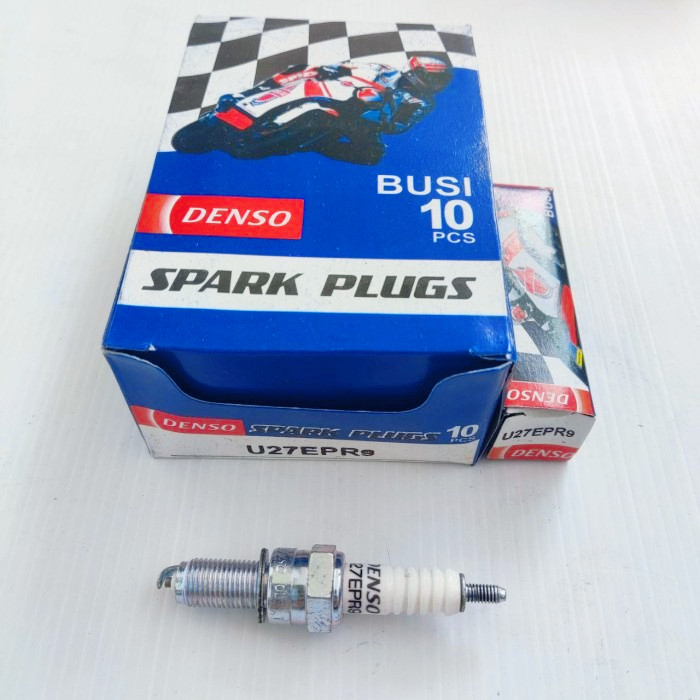Busi Kotak Denso U27EPR9 Motor Honda Vario 125 150 Beat FI Pop Esp Scoopy Spacy