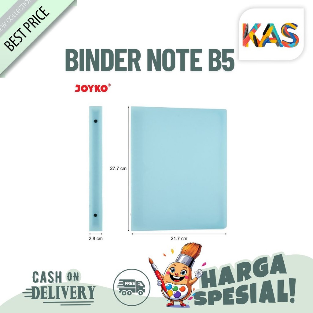 

Binder Note B5 Pastel Joyko MHPT 143 Warna Pastel 26 Lubang - Satuan