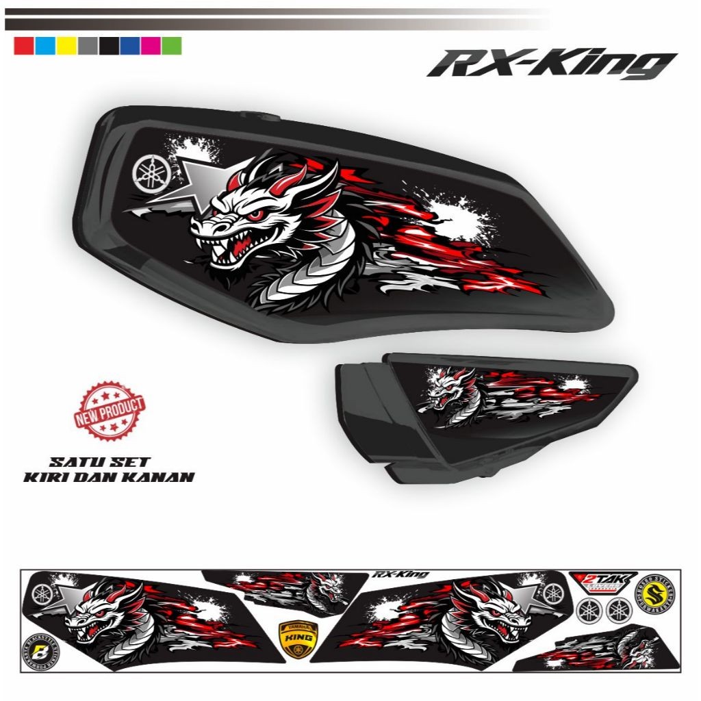 VARIASI LIST STIKER VARIASI MOTOR ALL RX KING MOTIF KEREN VARIASI LIST SIMPLE RX KING