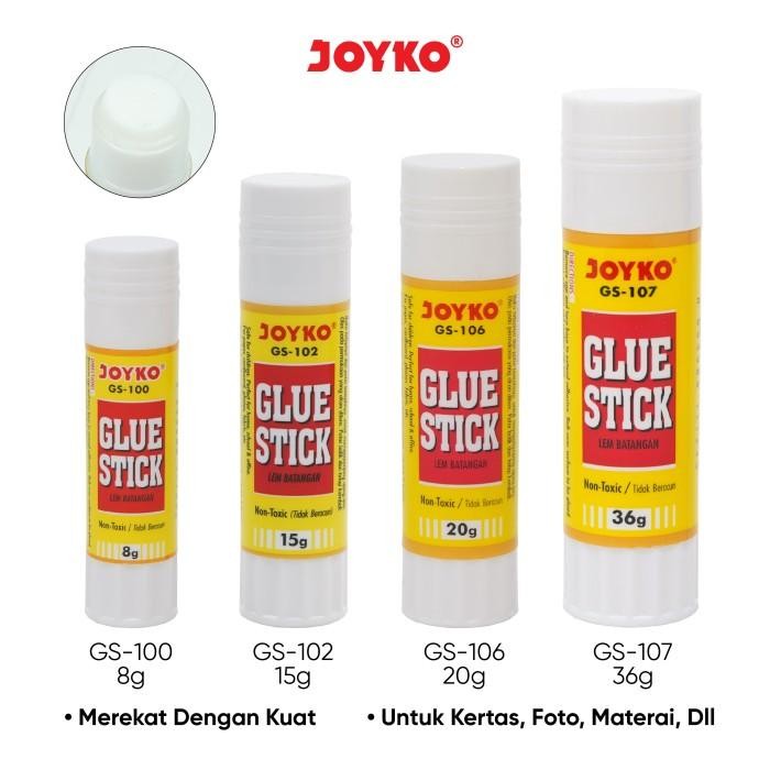 

Joyko Glue Stick 20gr Lem Batang Lem Kertas Joyko Kecil Besar Putih