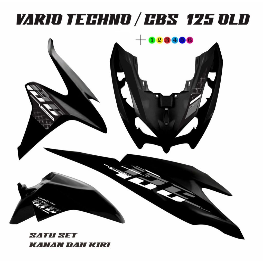 STIKER  STRIPING MOTOR VARIO TECHNO 125 / STIKER VARIO CLICK STRIPING STIKER STRIPING KEREN