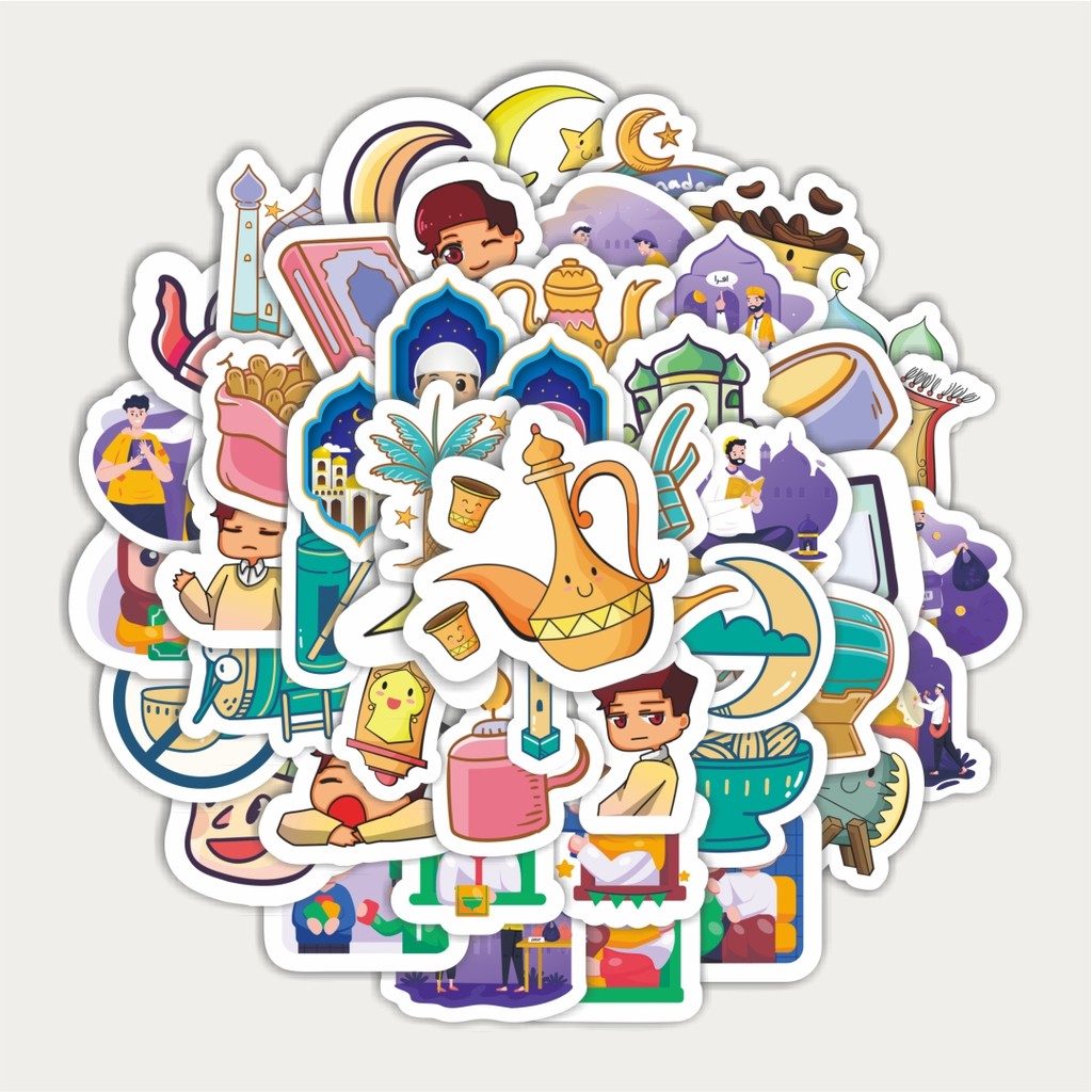

Sticker Pack Stiker Perayaan Ramadhan | Sticker TUMBLR | Stiker LAPTOP KOPER HELM