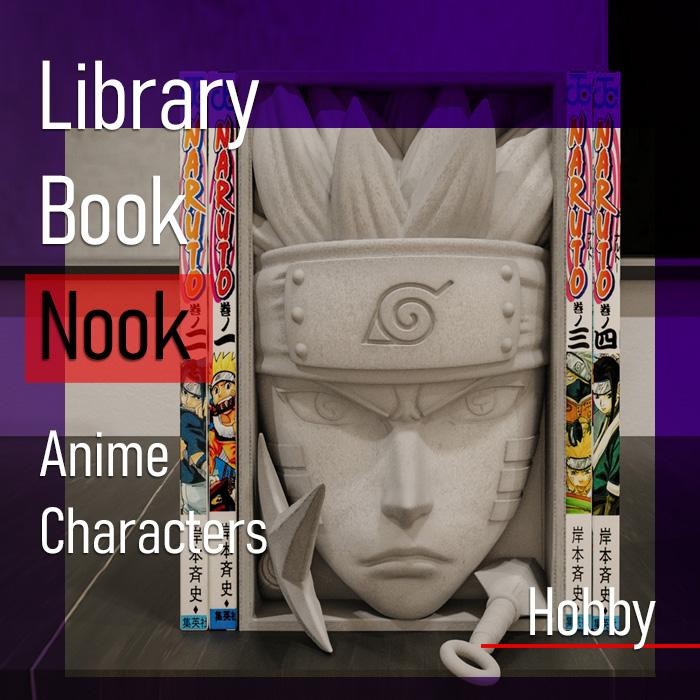 

Book Nook ANIME 3D Pembatas Buku Bookend Bookshelf Gift Kado DIY Insert Manga End Shelf Naruto Death Note Jinx Attack of Titan Eren